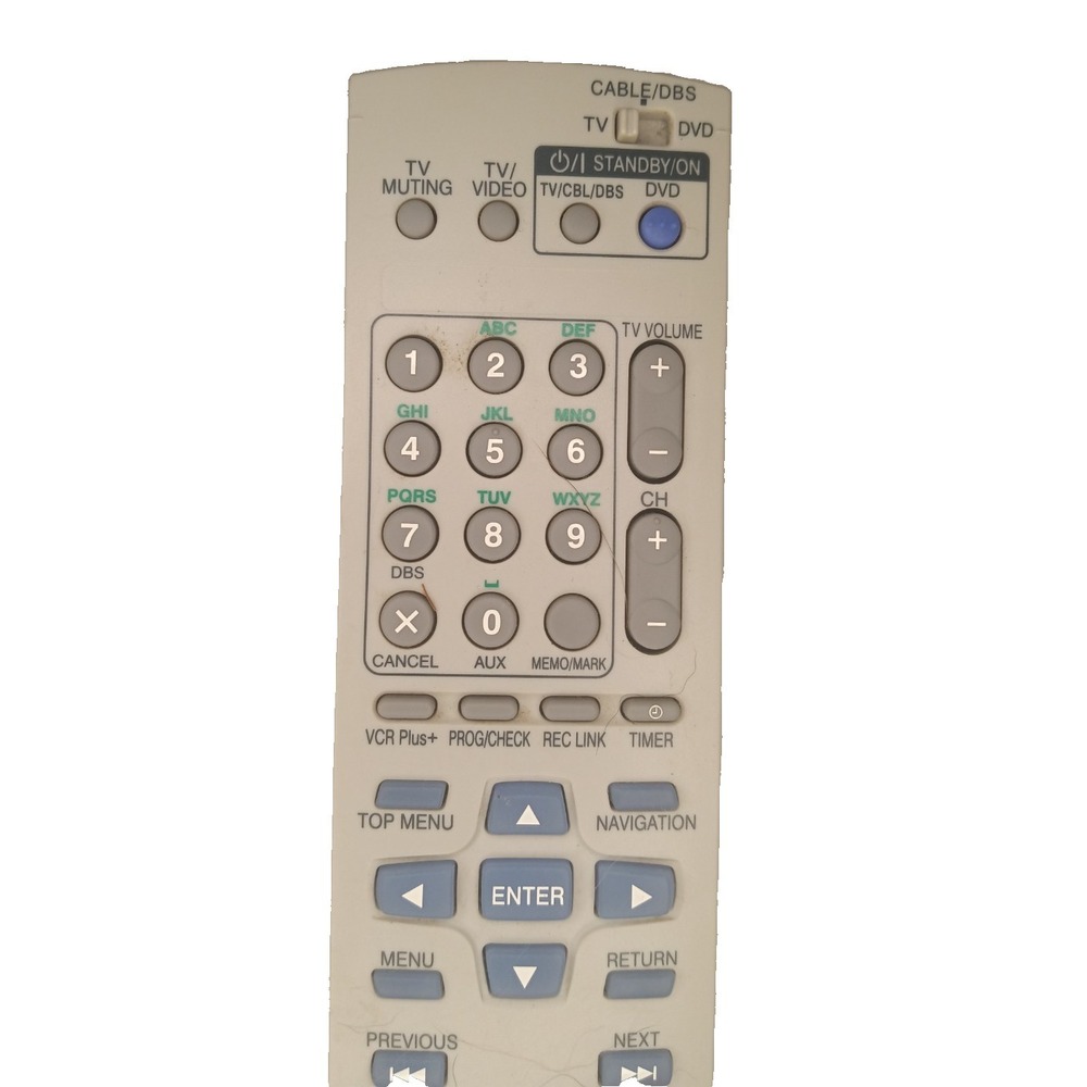 OEM JVC RM-SDR012J remote control for DVD recorders, Silver, Tested/Working - Picture 3 of 5